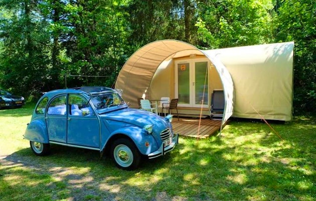 Stijlvol kamperen in een hippe Glamping CoCo Sweet in de Belgische Ardennen (max. 4p)!